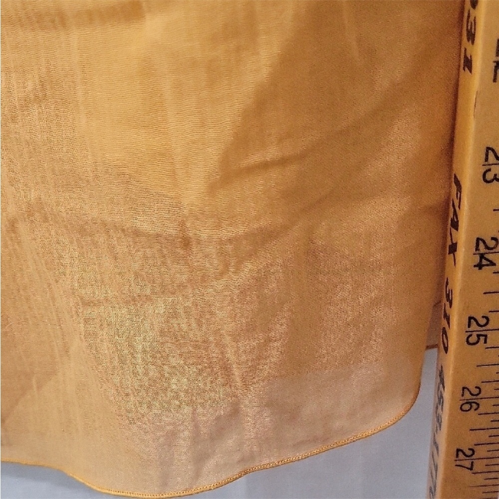 MARC JACOBS Women’s Yellow Ruffled Silk Blouse Size 4 - Picture 6 of 8